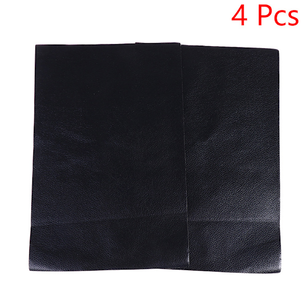 4 st 20X30 cm soffreparationslapp Självhäftande PU-bil gör-det-själv-dekal Black 4 pcs