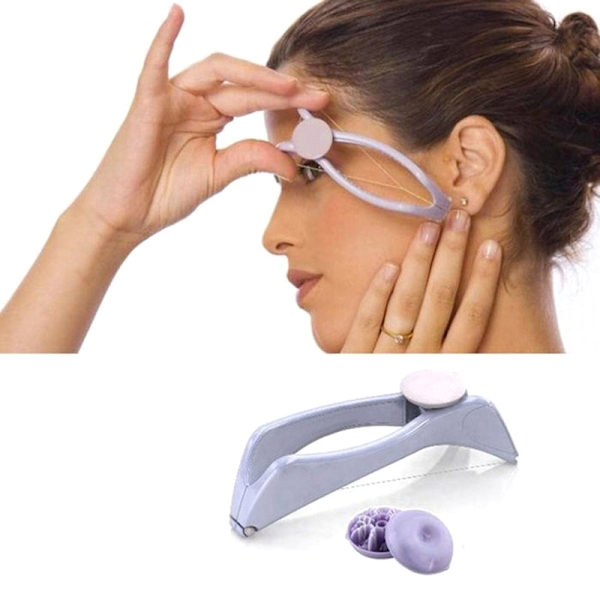 Facial Hair Remover Hair Spring Threading Epilator läppögonbryn 2 pcs
