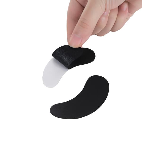 50 par isolerende UV hydrogel øyenvippepatcher, svart vippe gelpute Black