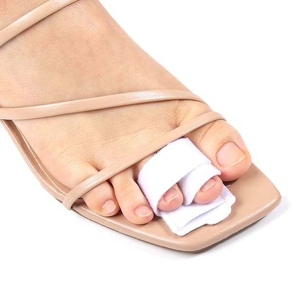 1 st hammartåriktare tåskenor bandage för korrigering White