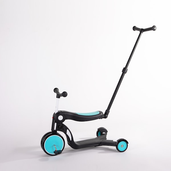 Prime Ride Blå – 5-i-1 Multifunktionell Sparkcykel för Barn (2–7 år) blå