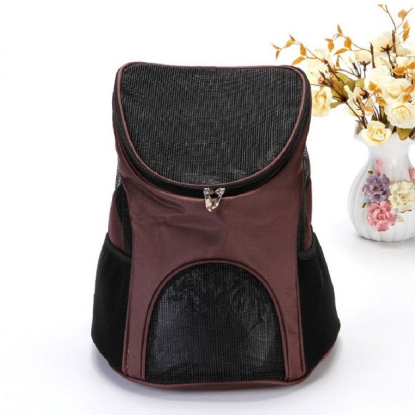 Cat dog Backpack Portable Cat Bag Dog Bag Pet   Mesh Breathable Pet 30*25*35cm Blue