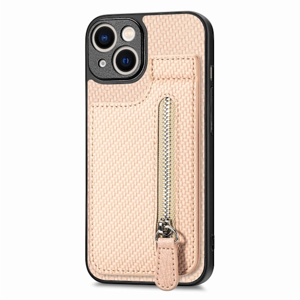 Fodral för iPhone 13 Khaki Aprikos AliExpress korthållare läder PU anpassad