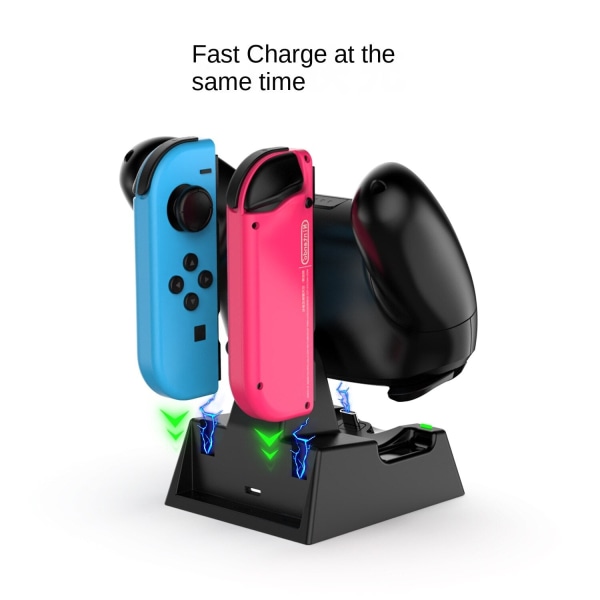 For Switch Charger OLED Side Charging og Play Fast Charging Host JoyCon Black