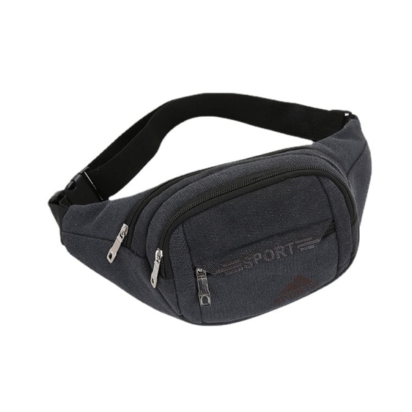 Män kvinnor Fanny Pack Midjeväska Sporttelefon Multifunktionell Running Shoulder Crossbody Brown