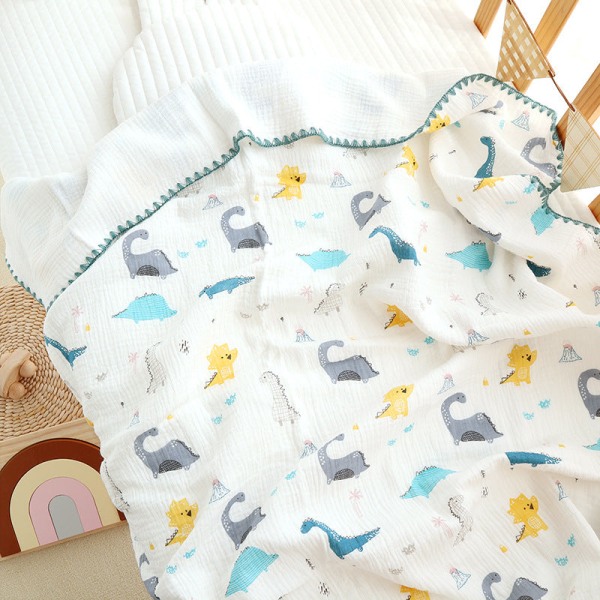 Baby badhandduk luftbart cover Babys filt vår och sommar bomullsgaze filt Korean lace-love rabbit 110*110cm