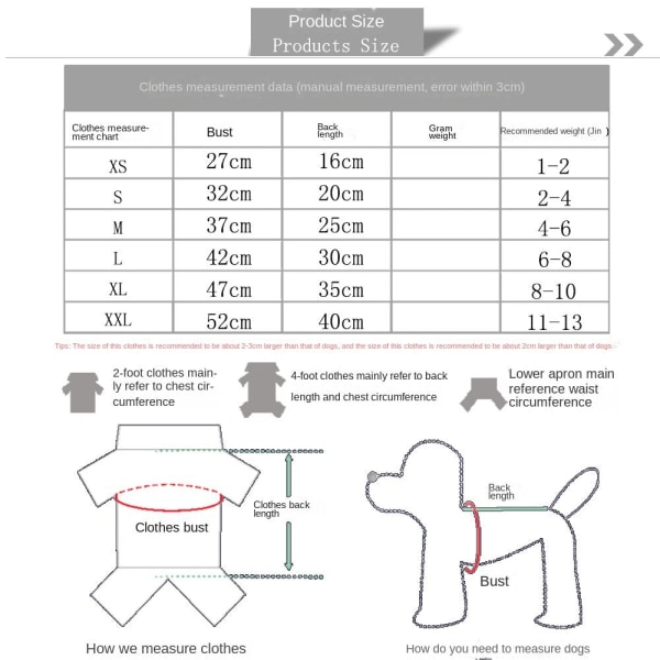 Kæledyrstøj Mode uldtrøje Efterår og vinter kæledyrsartikler Two legs red L