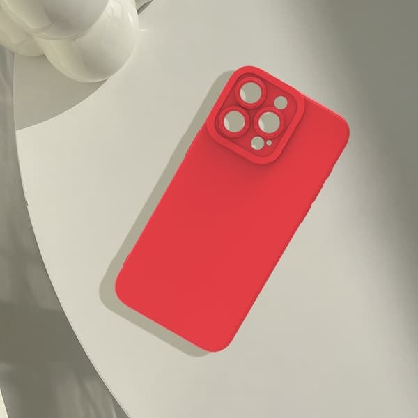 2 stk. Etui til iPhone 17 Kina Rød Mat