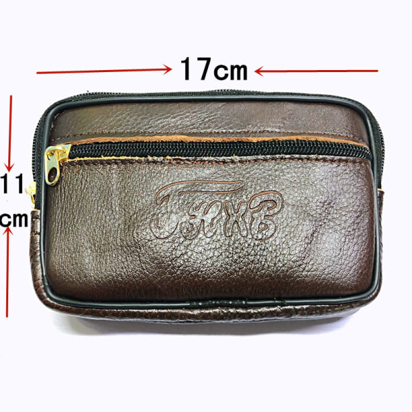 Fanny Pack juoksuhihna vyötärölaukun organizer aitoa nahkaa urheilunahkaa 1kpl Horizontal