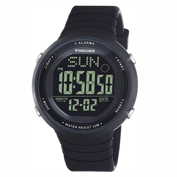 Herrklockor Silikon Super Luminous Watch Present Black