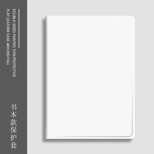 Etui for iPad 2023 Edition 10 10.9\" Regular Moonlight White Solid Color Book