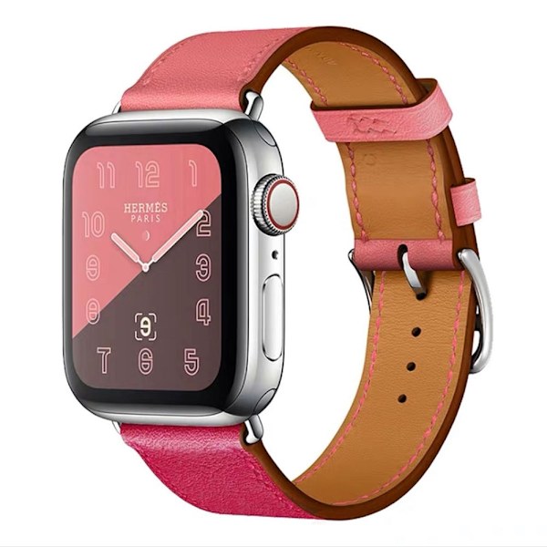 Kellon ranneke Apple Watch iWatch 38mm/40mm/41mm vaaleanpunainen ruusuvaaleanpunaisella