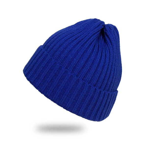 Varme vinterstrikkede luehatter Høst og vinter Jellyfarge Ulløreklaffer for menn og kvinner Varme unisex Black M