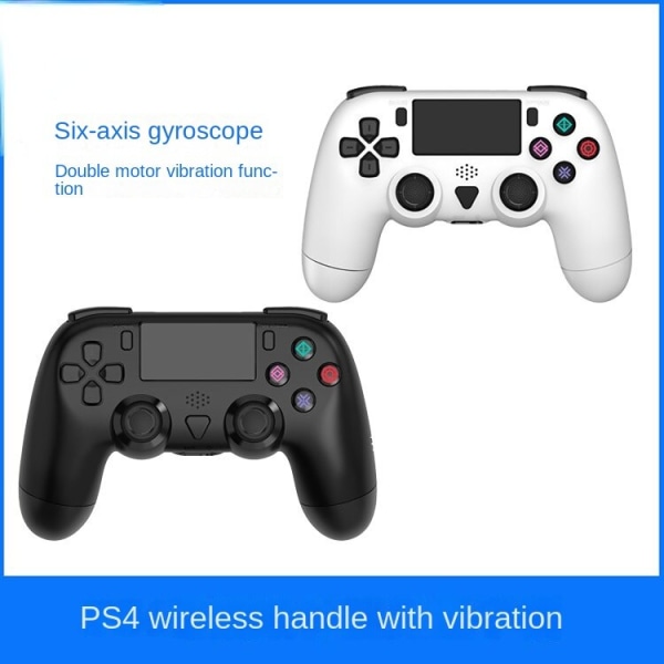 For PS4 Six-Axis trådløst Bluetooth-håndtak Vibration Body Sense Passer for Ps4slim/Pro-håndtak Black