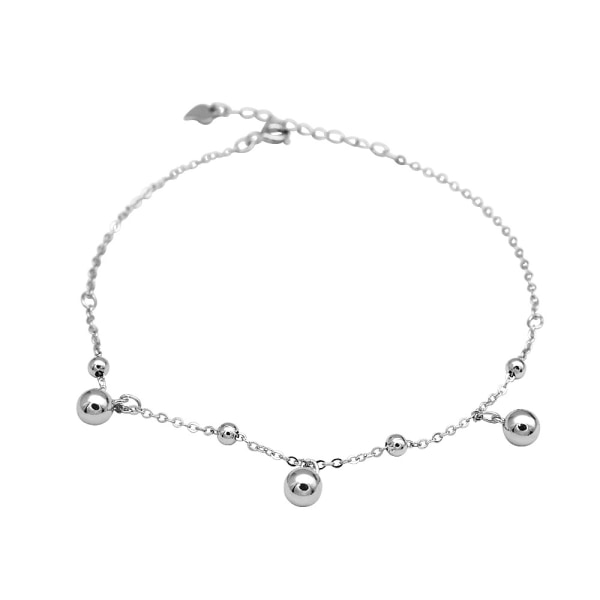 Nilkkakorut Nilkka Rannekorut Ketju Paljasjalka Rantajalka Korut Persoonallisuus Vaalea Helmi S925 Sterling hopea Muoti Silver 925 silver