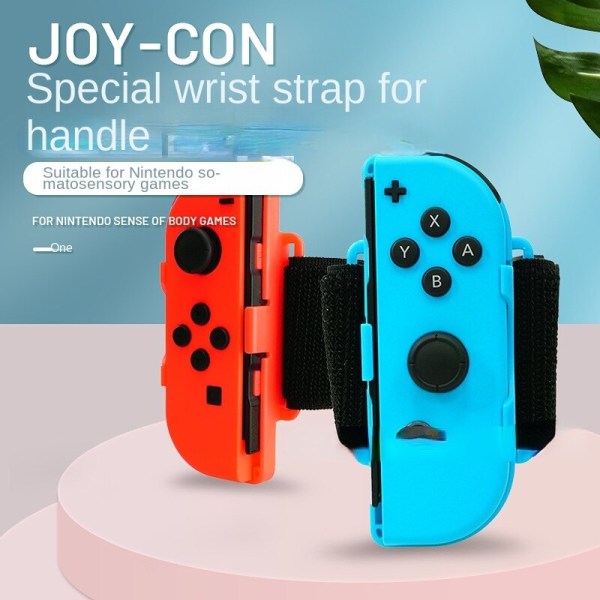 För Switch Wrist Strap NS Nintendo Dance Full Open Sense Speltillbehör Dubbelpaket Green Pink