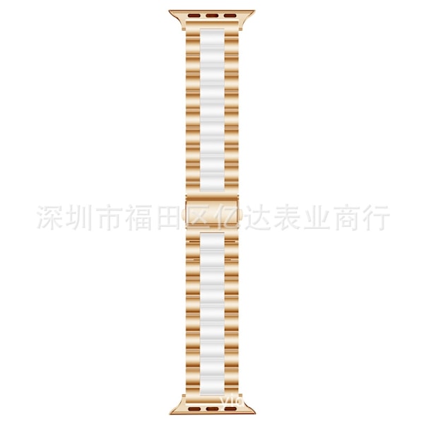 Kellon ranneke Apple Watch iWatch 38/40/41 S10-42mm Ruusu Valkoinen