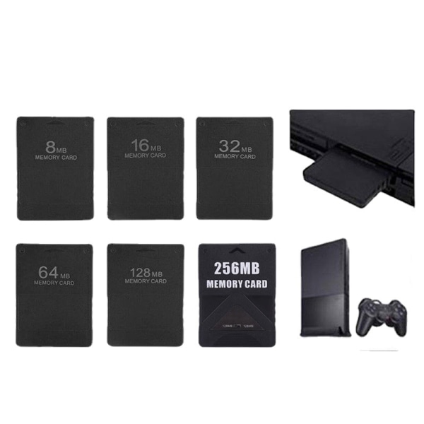 For PS2 64mb minnekort PS2 128m minnekort PS2 32M minnekort minnekort 16M PS2 Black 16MB