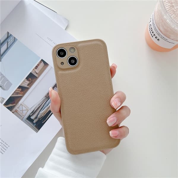 Etui til iPhone 17 Pro Max Khaki Tekstureret Simpel