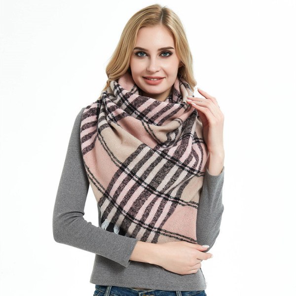Women Scarf Shawl 2022 Autumn Winter Thin Warm Sun Protection Casual Yellow 135cm
