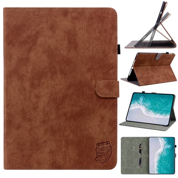 Stilig etui for iPad mini 12345 Brun Stativ