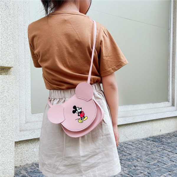 Barn Barn ryggsekk Småbarn skoleveske tegneserie kvinnelige messenger bag vestlig stil mote midje bag Pink