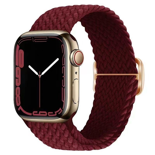 Kellon ranneke Apple Watch iWatch 38/40/41/ 10. sukupolvi 42mm Universal Bordeaux Punainen