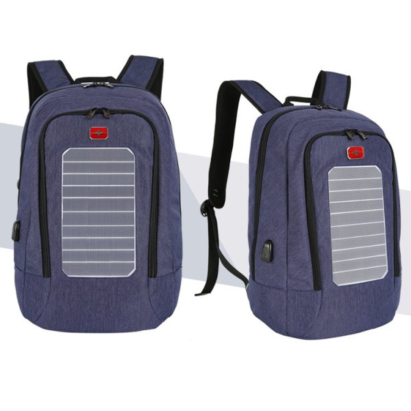 Solar Outdoor Backpack Vanntett Business Solar Panel Databag Light gray 16-inch