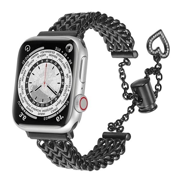 Klockarmband för Apple Watch iWatch 38/40/41mm Svart