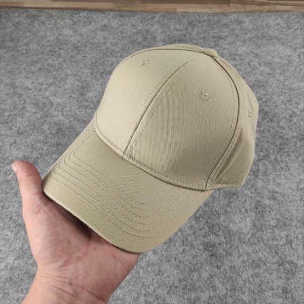 Cap 2022 Vår Sommar Stort Huvud Enfärgad Solskydd Casual hatt White 60-65cm