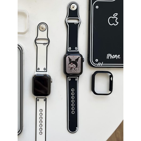 Urrem til Apple Watch iWatch 42mm 123 generation sort rem uden etui
