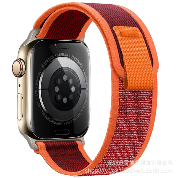 Kellon ranneke Apple Watch iWatch 38/40/41mm Punainen Oranssi