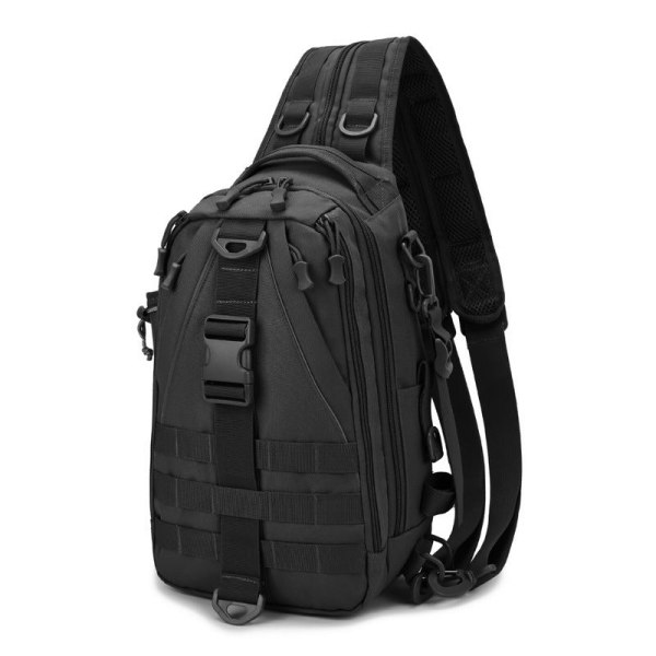 Lure Bag Single Shoulder Multi-Function Tactical Backpack Outdoor Bag Black