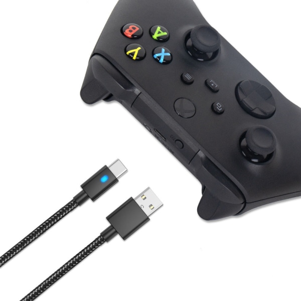 Xboxseriesks-akkukaapelisarjalle Xbox- set akun 3 M kudottu nauhalinjan näyttövalo