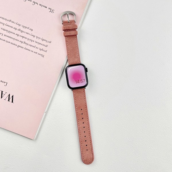 Klockarmband för Apple Watch iWatch 40/41/38mm Rouge Powder