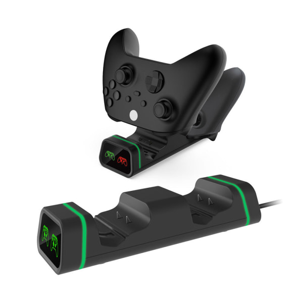 För Xboxseriesq/S trådlöst handtag dubbla laddare Slim/Onex Dual Battery Kit X1 Set