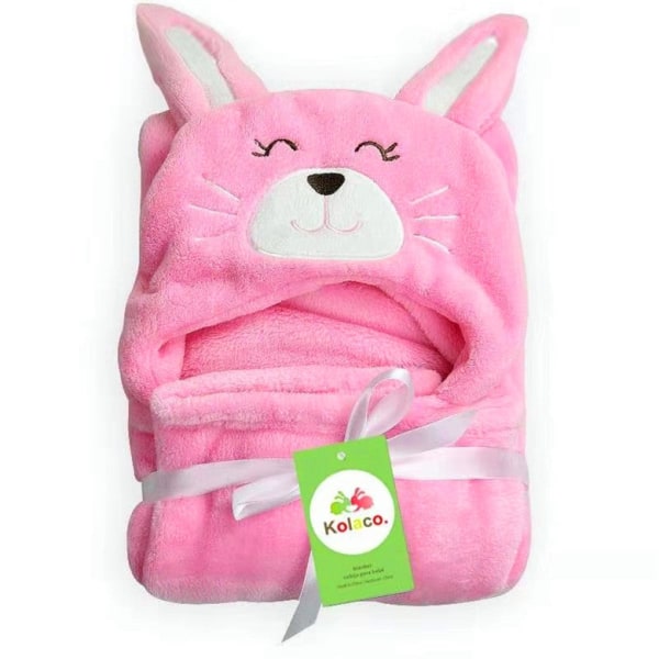 Flanell badehåndkle for barn Badekåpe Cartoon Cape Cloak Babys Teppe Klem Teppe Squinting cat 100X70cm