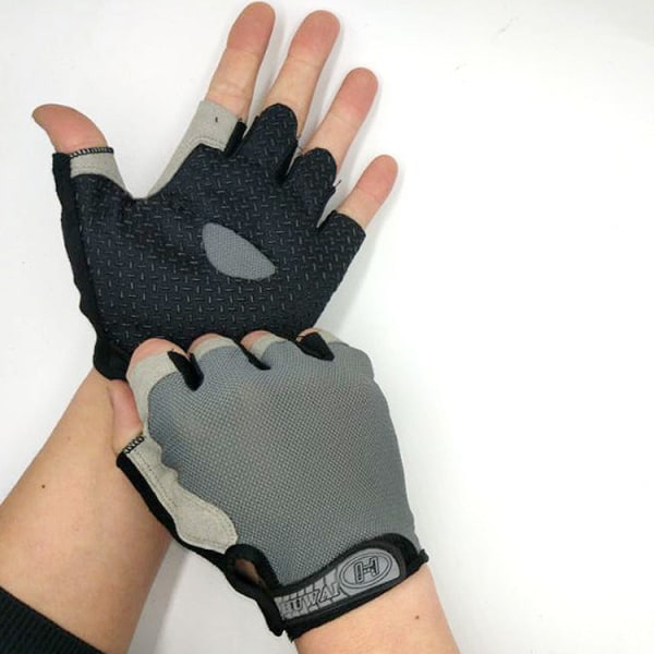 Kvinder Mænd Cykelhandsker Sommer Mesh Udendørs Sport Åndbar skridsikker solbeskyttelse Silicone Black Green XL