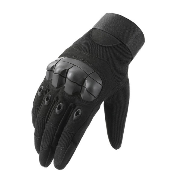 Kvinner Menn Sykkelhansker Utendørs Sykling Full Finger Microfiber Fitness New black microfiber M