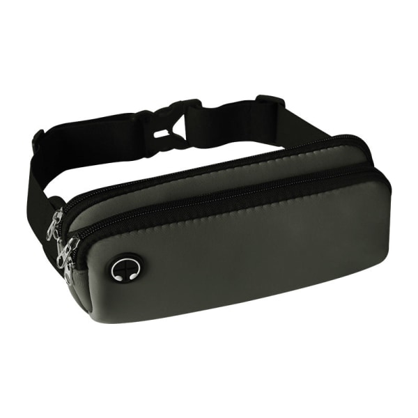 Fanny Pack Löpbälte Midjeväska Organizer Multifunktion Mini Invisible Vattentät Gray 4-6 inches
