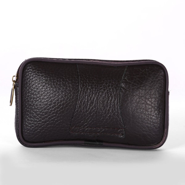 Menn kvinner Fanny Pack Midjeveske Telefon Belte Bryststall Clutch Menn singe brown