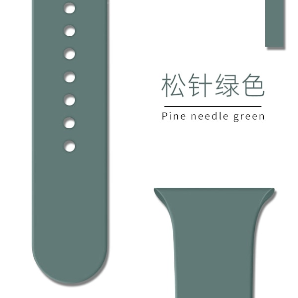 Kellon ranneke Apple Watch iWatch 38/40/41/42mm Standard/S 53 Mäntyneula Vihreä