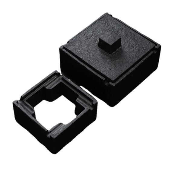 Askebeger Stue Sement Firkant Hjem Stue Lokk Enkel Nordic Ins Askebeger Black Square small (without lid)