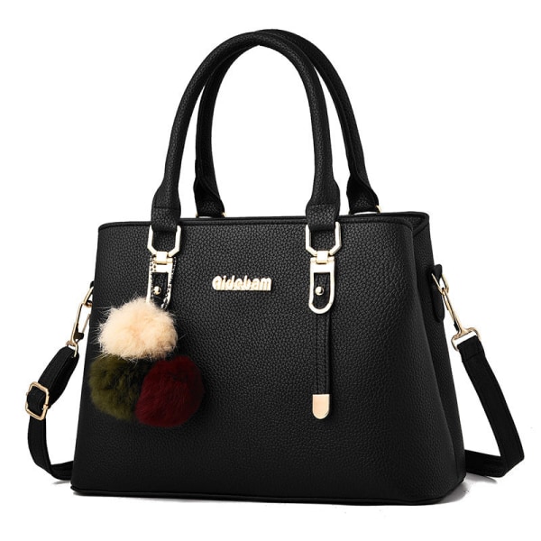 Kvinner Dame Håndveske Mote Trendy One-Soulder Bag Portable Tide Dame Bag Black