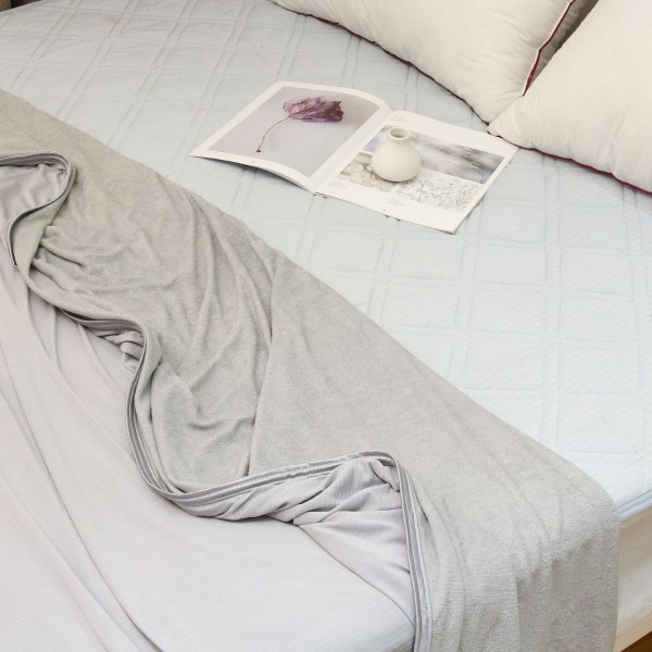 Single Cold Feeling Cool Feeling Nap Filt Summer Cool filt Quilt Soffa Is Silk Filt Blue 140*190cm