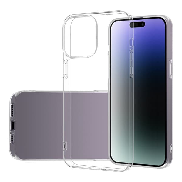 Etui til iPhone 17 transparent linsehul transparent høj-transparens blød