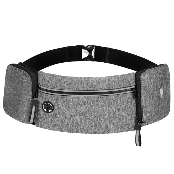 Miesten naiset Fanny Pack -vyötärölaukku Invisible Sports Miesten ja ulkokäyttöön tiiviisti istuva ultrakevyt monitoimivyö Black 7.5 inches