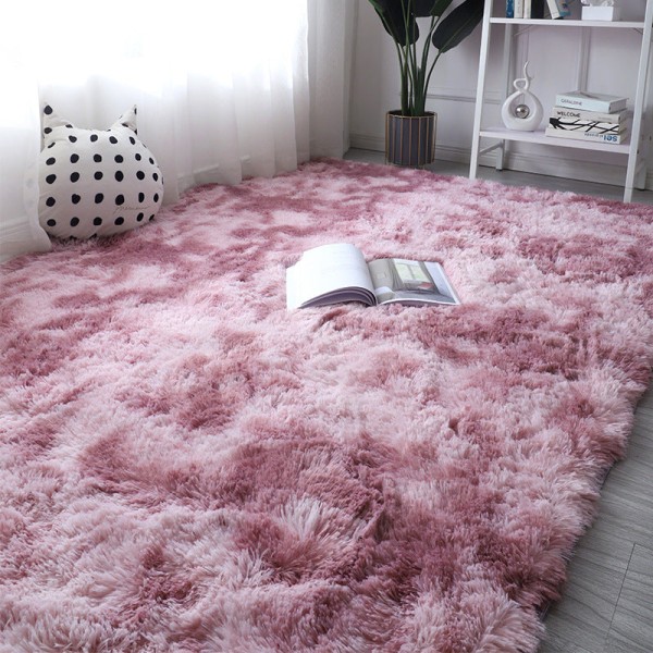 Uldtæppe Soveværelse Sengetæppe Full-Shop Princess Room Pige Garderobe Tæppe Gulv Cherry blossom powder 200 × 100cm