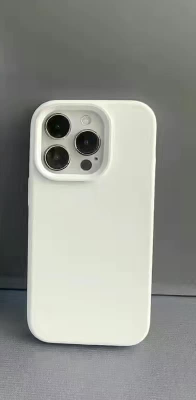 Etui til iPhone 17AIR Pure White+ solid flydende silikone fuld dækning