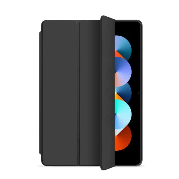 Stilfuldt etui til iPad mini 12345 sort \"tri fold stand fully ed soft